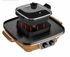 Wielofunkcyjny Grill Elektryczny z Kociołkiem Hot-Pot 2w1