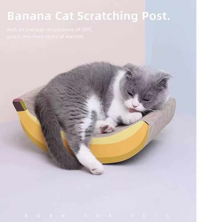 Drapak dla kota w kształcie banana