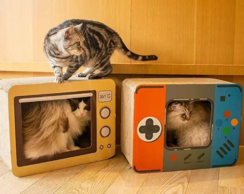 Drapak dla kota w kształcie telewizora