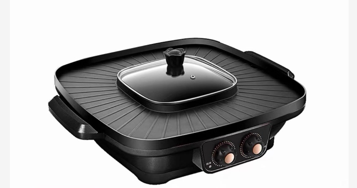 Wielofunkcyjny Grill Elektryczny z Kociołkiem Hot-Pot 2w1